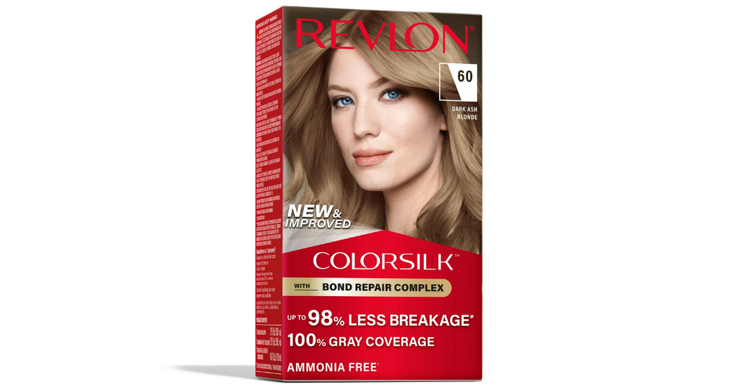 Revlon ColorSilk Permanent Hair Color, Bond Repair Complex, 60 Dark Ash Blonde