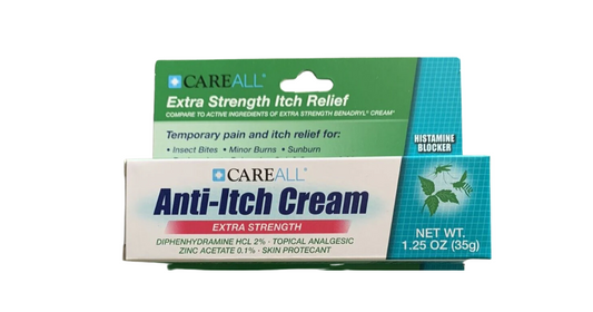 CareAll Anti-Itch Cream Extra Strength 1.25 OZ - Pain and Itch Relief