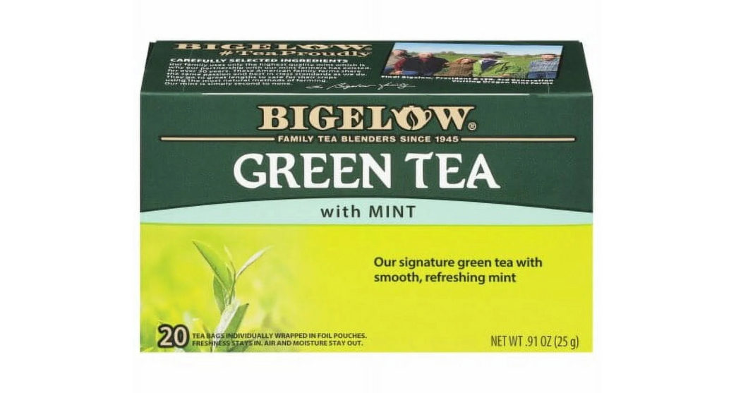 Bigelow Green Tea with Mint Tea Bags 20 Ct 20 ct
