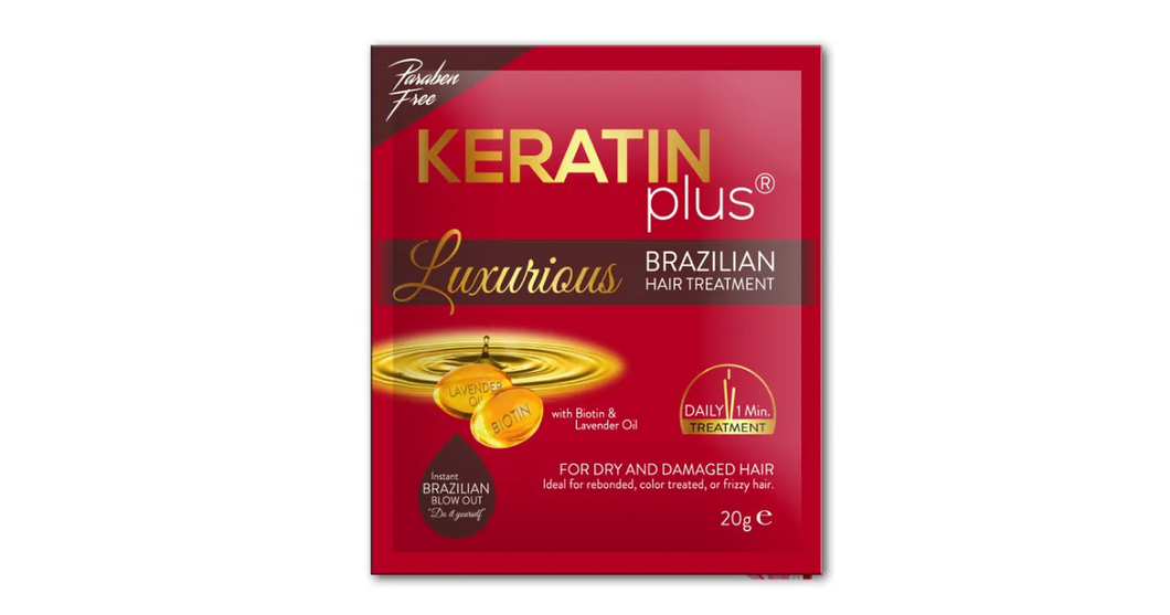 Keratin Plus Luxurious Brazilian Hair Treatment 20g