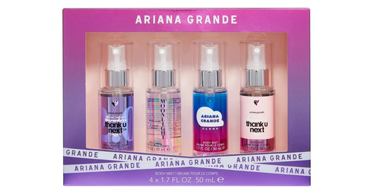 Ariana Grande 4PC Body Spray Coffret, 1.7 OZ (Thank U Next 2.0, Moonlight, Cloud