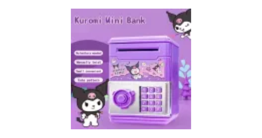 Sanrio Kuromi Piggy Bank for Kids Tabung ATM Cute Toys Save Money Sanrio Coin Banks Storage Box