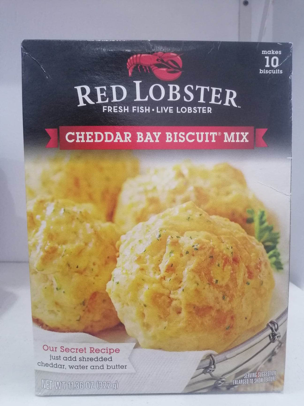 Red Lobster Cheddar Bay Biscuit Mix, Makes 10 Biscuits, 11.36 oz Box