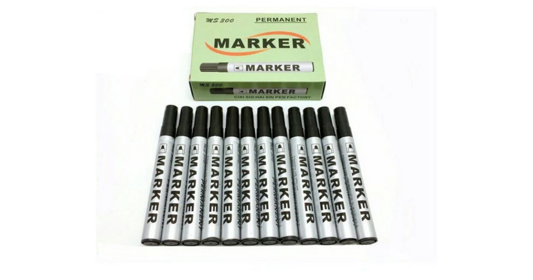 Permanent Black Marker