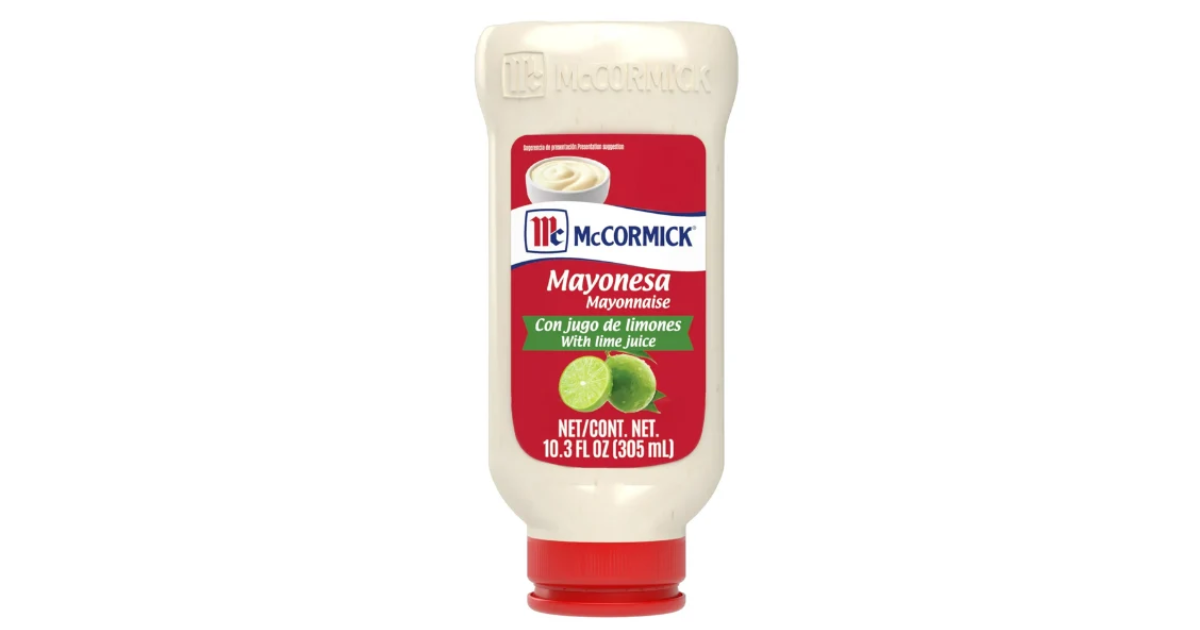 McCormick Mayonesa (Mayonnaise) with Lime Juice, 10.3 fl oz Bottle