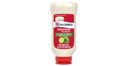 McCormick Mayonesa (Mayonnaise) with Lime Juice, 10.3 fl oz Bottle