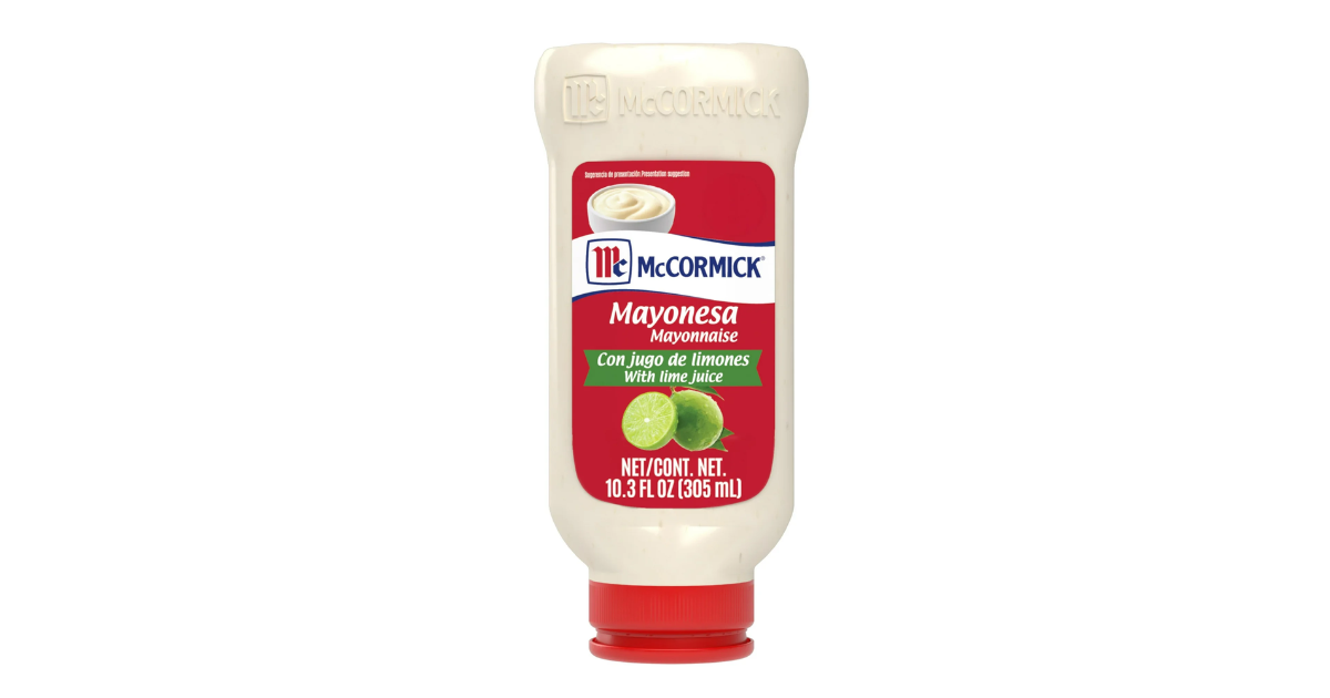 McCormick Mayonesa (Mayonnaise) with Lime Juice, 10.3 fl oz Bottle