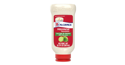 McCormick Mayonesa (Mayonnaise) with Lime Juice, 10.3 fl oz Bottle