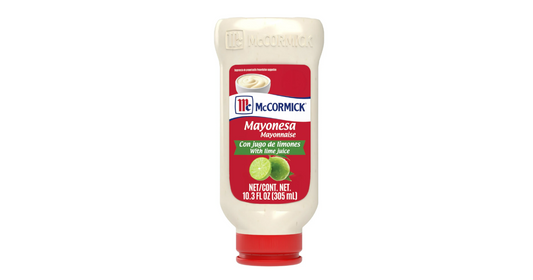 McCormick Mayonesa (Mayonnaise) with Lime Juice, 10.3 fl oz Bottle