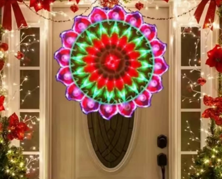 LED Lights christmas Decoration led christmas lights tree/star/Flower/wheel/peacock design