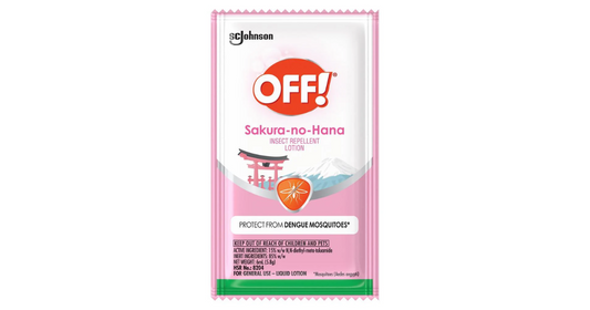 off! insect repellent lotion sachet sakura no hana 6ml