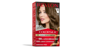 Revlon ColorSilk Permanent Hair Color, Bond Repair Complex, 50 Light Ash Brown