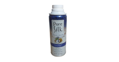 Pure Silk Shave Cream CoCOnut & oat flour soothes skin 5 oz(142g)