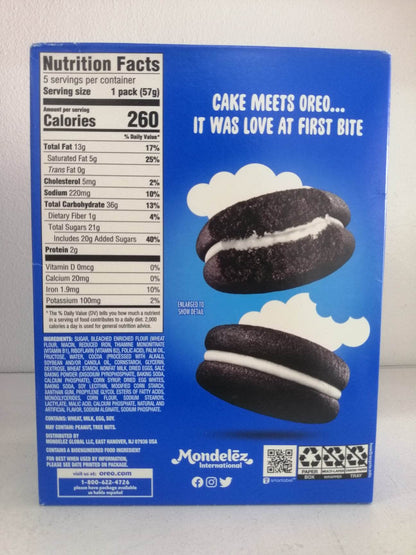 OREO Cakesters Soft Snack Cakes, 5 - 2.02 oz Snack Packs