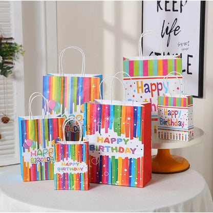 Happy Birthday Gift Bags candy bag Birthday Party Favor Paper Bags