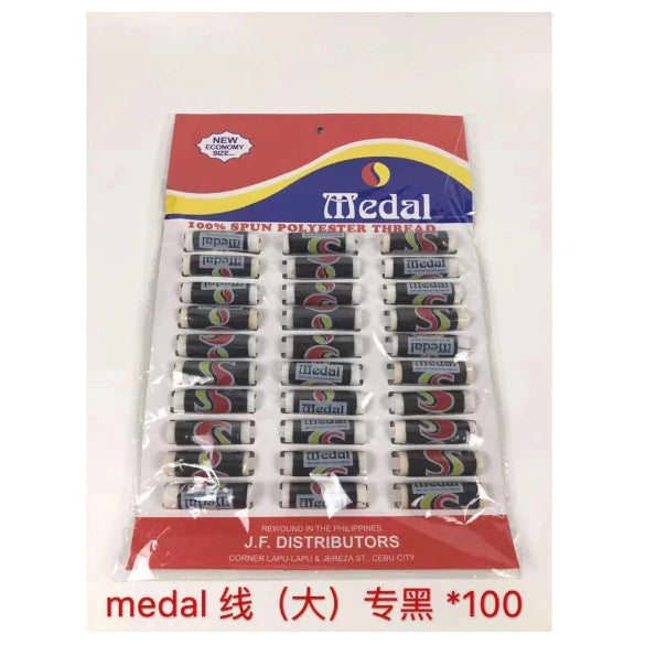 MEDAL SINULID sewing thread MULTICOLORS WHITE BLACK SPUN