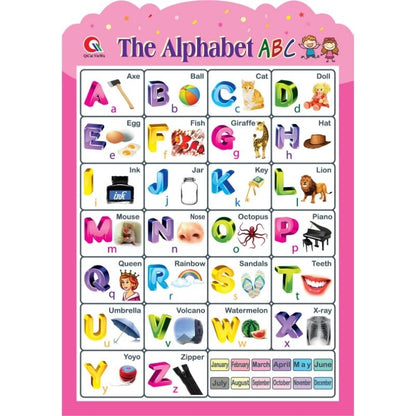 3D Chart for kids Learning Materials Alphabet