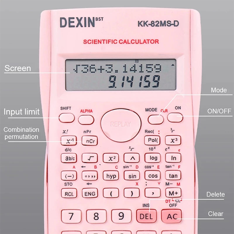 Scientific Calculator with Battery Multifunctional Calculators Stationery Study Supplies Calculators