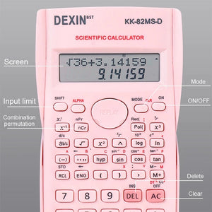 Scientific Calculator with Battery Multifunctional Calculators Stationery Study Supplies Calculators