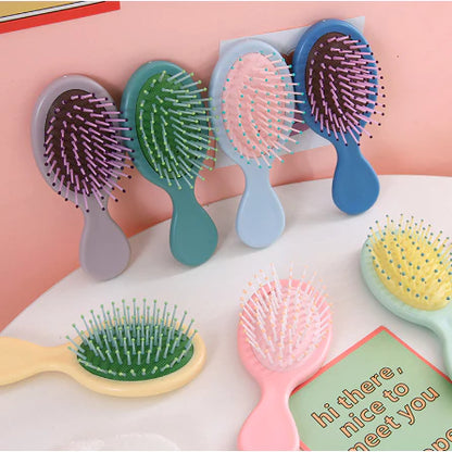 Cute Mini Massage Comb Dry Wet Smooth Hair Brush Wide Tooth Detangling Hair Combs Air Hair Brush