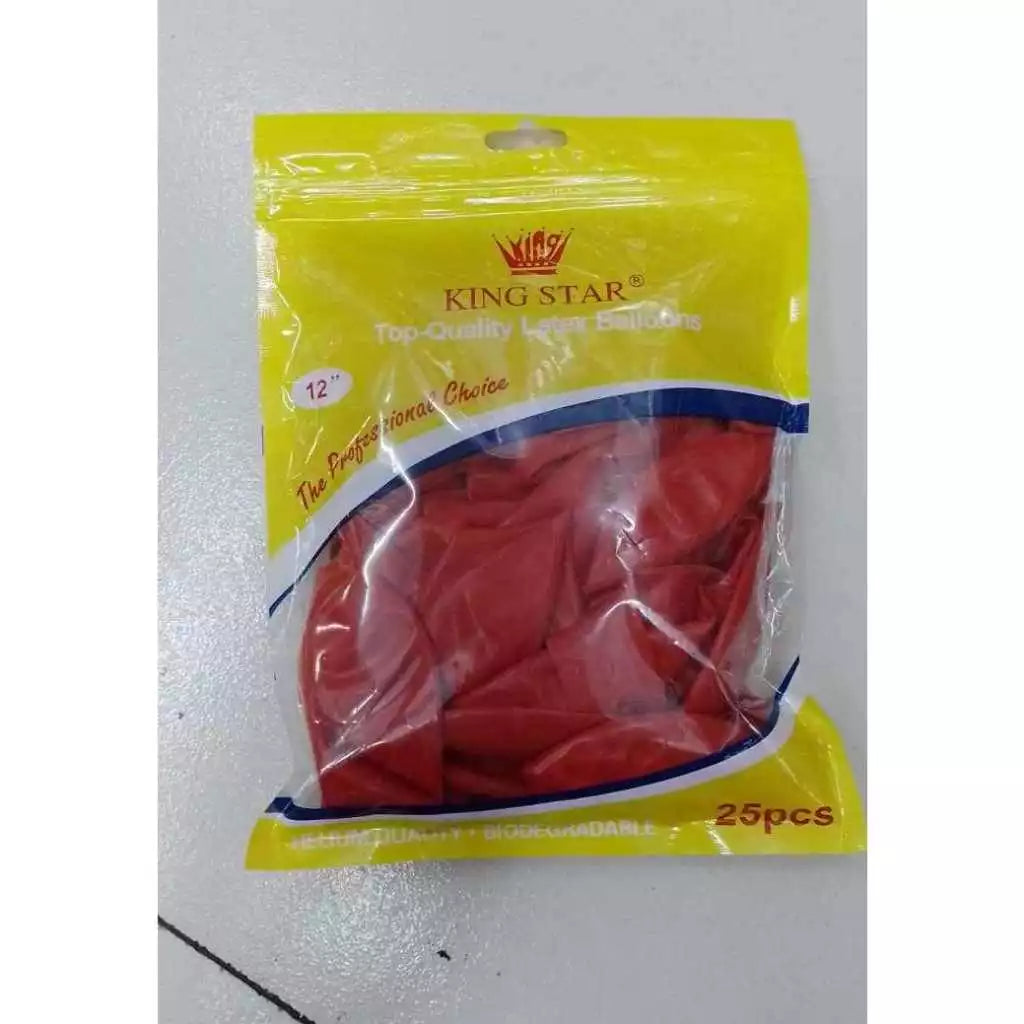 BALLOONS 25pcs/red Size 12