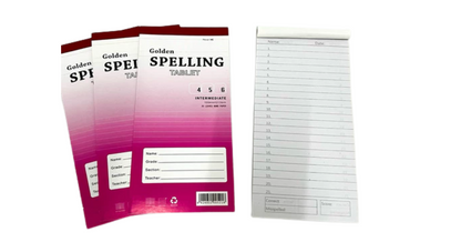 Spelling Booklet for intermediate Grade 4,5,6 30 lvs