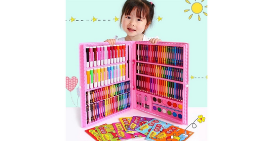 168PCS coloring set gift for kids painting school supplies color pencil toys for kid girl crayon