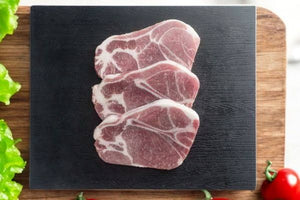 Pork Steak cut 0.418kg.