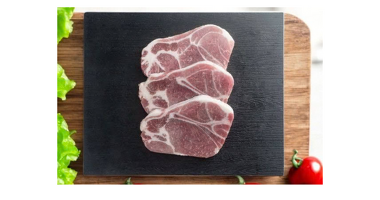 Pork Steak cut 0.418kg.