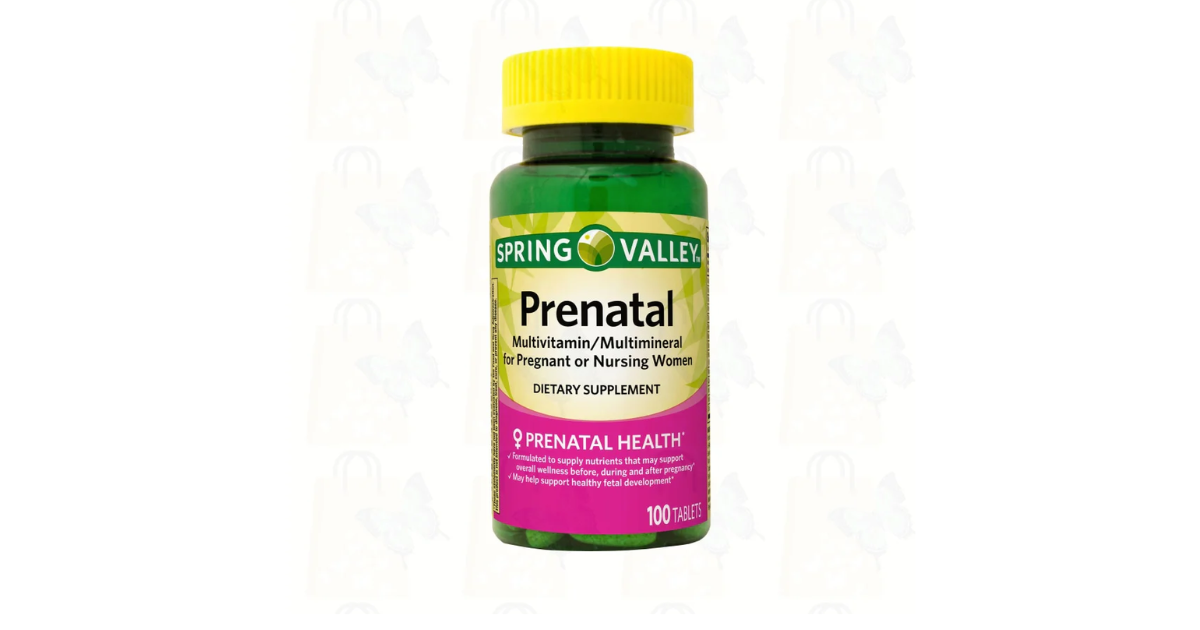 Spring valley Prenatal multivitamin/multimineral for pregnant or nursing women 100 tablets
