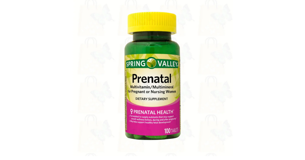 Spring valley Prenatal multivitamin/multimineral for pregnant or nursing women 100 tablets