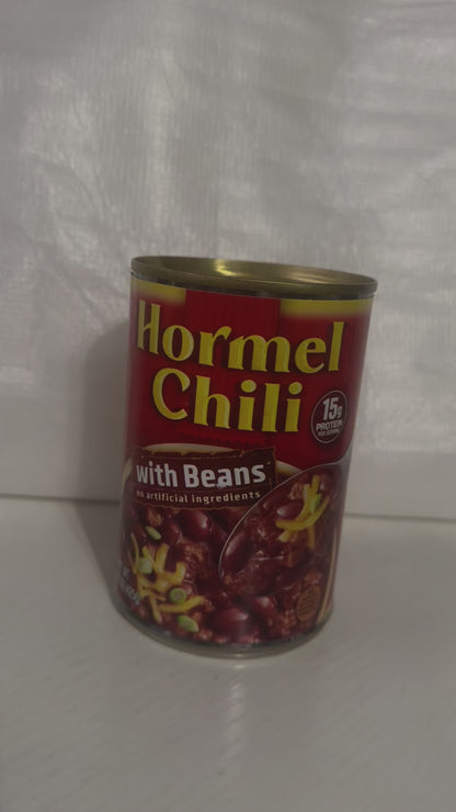 HORMEL Chili with Beans, No Artificial Ingredients, 15 oz Steel Can