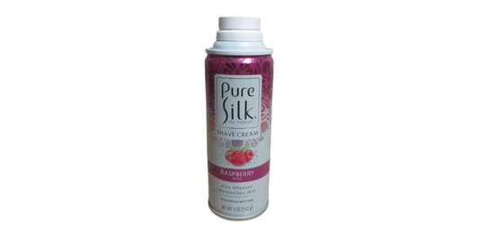 Pure Silk  Shave Cream Raspberry mist aloe infusion moisturizers skin 5 oz (142g) U.S.A
