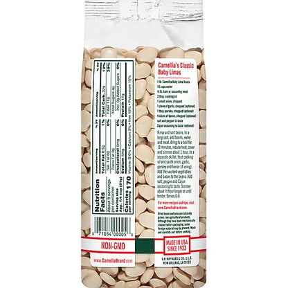 Camellia Baby Limas White Dried  Beans