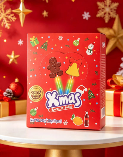 Red Xmas lollipop