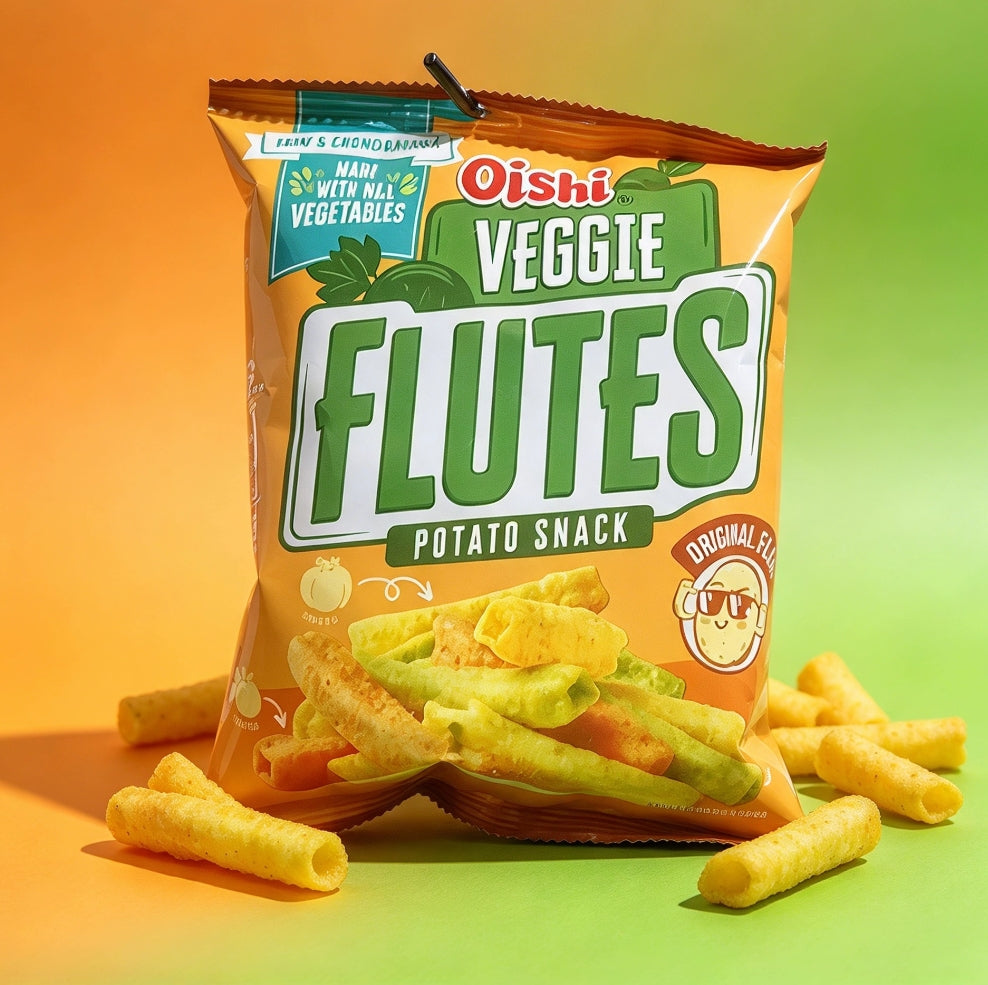 OISHI VEGGIE FLUTES POTATO SNACK