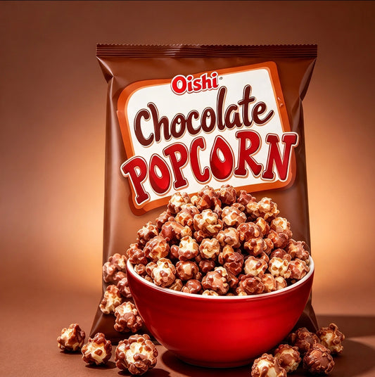 oishi popcorn chocolate