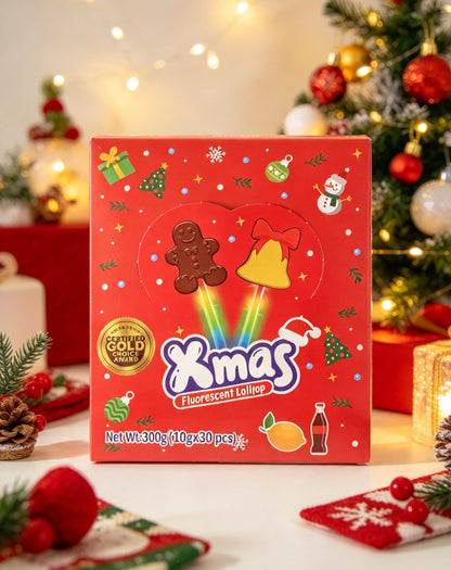 Red Xmas lollipop
