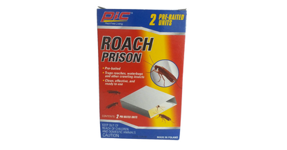 2-pack PIC Roach Prison Glue TrapS Clean and Effective Insect Traps