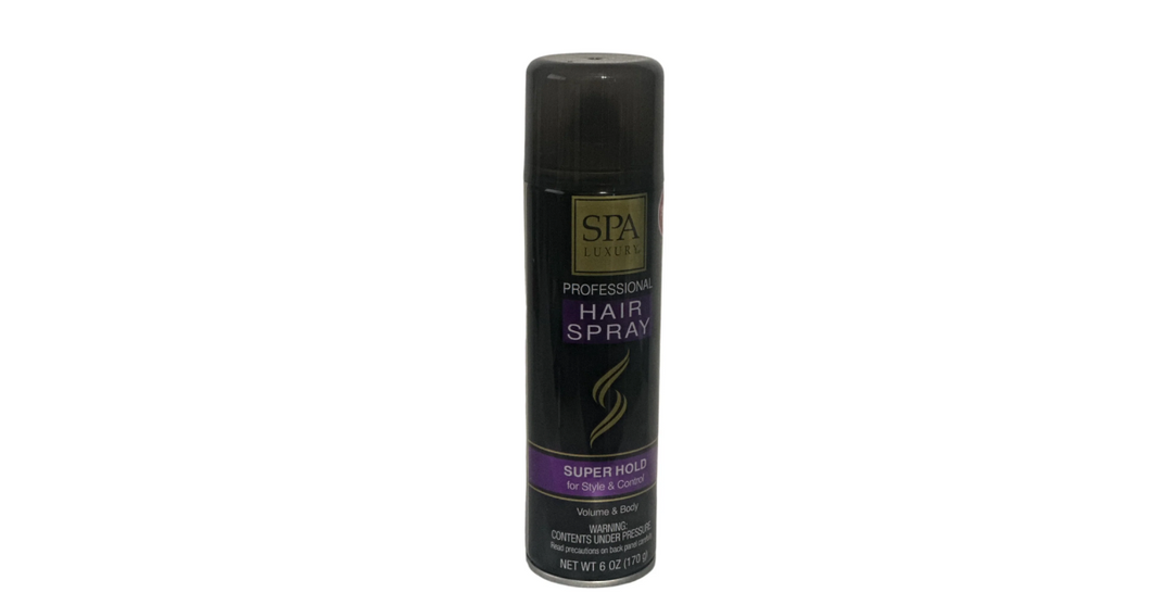 Spa Luxury Super Hold Professional Hair Spray, 6 oz.