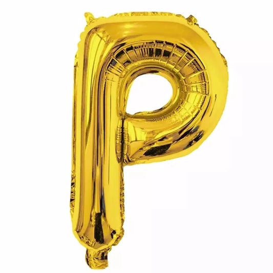 Gold Foil Letter Foil Balloon   Letter"P"
