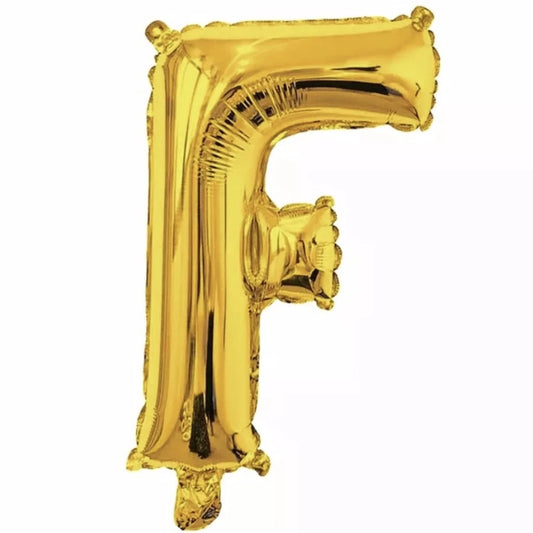Gold Foil Letter Foil Balloon   Letter"F"