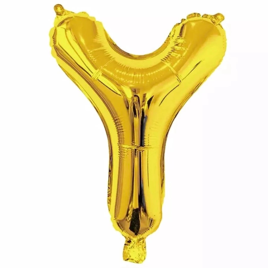 Gold Foil Letter Foil Balloon   Letter"Y"