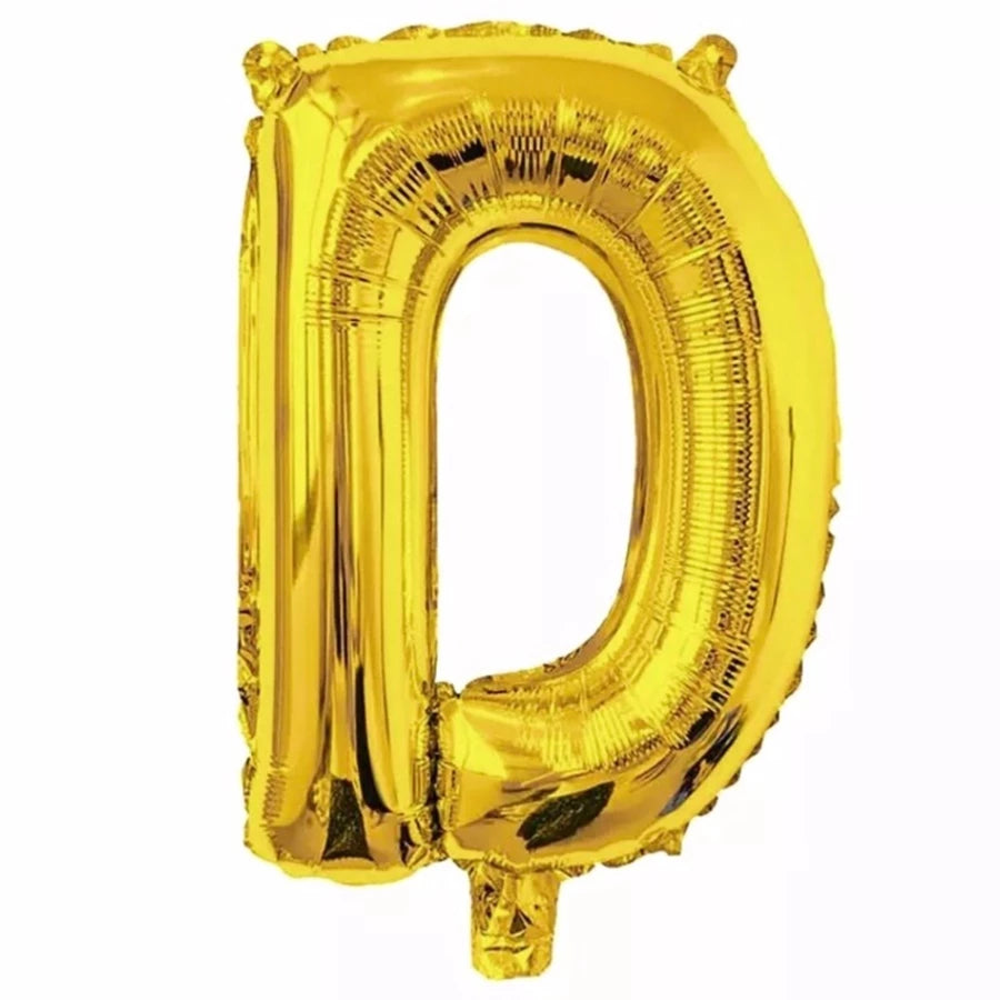 Gold Foil Letter Foil Balloon   Letter"D"