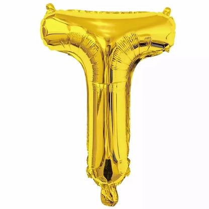 Gold Foil Letter Foil Balloon   Letter"T"