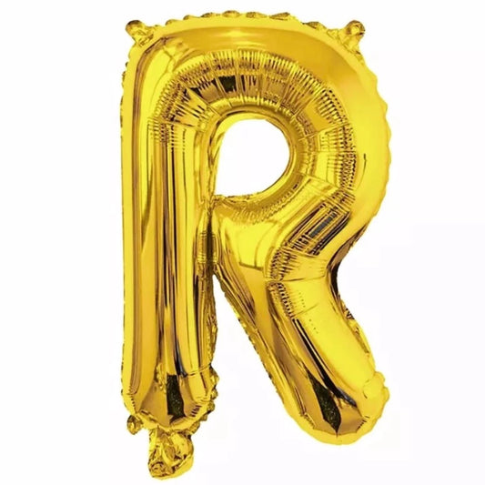 Gold Foil Letter Foil Balloon   Letter"R"