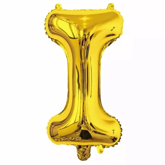 Gold Foil Letter Foil Balloon   Letter"I"