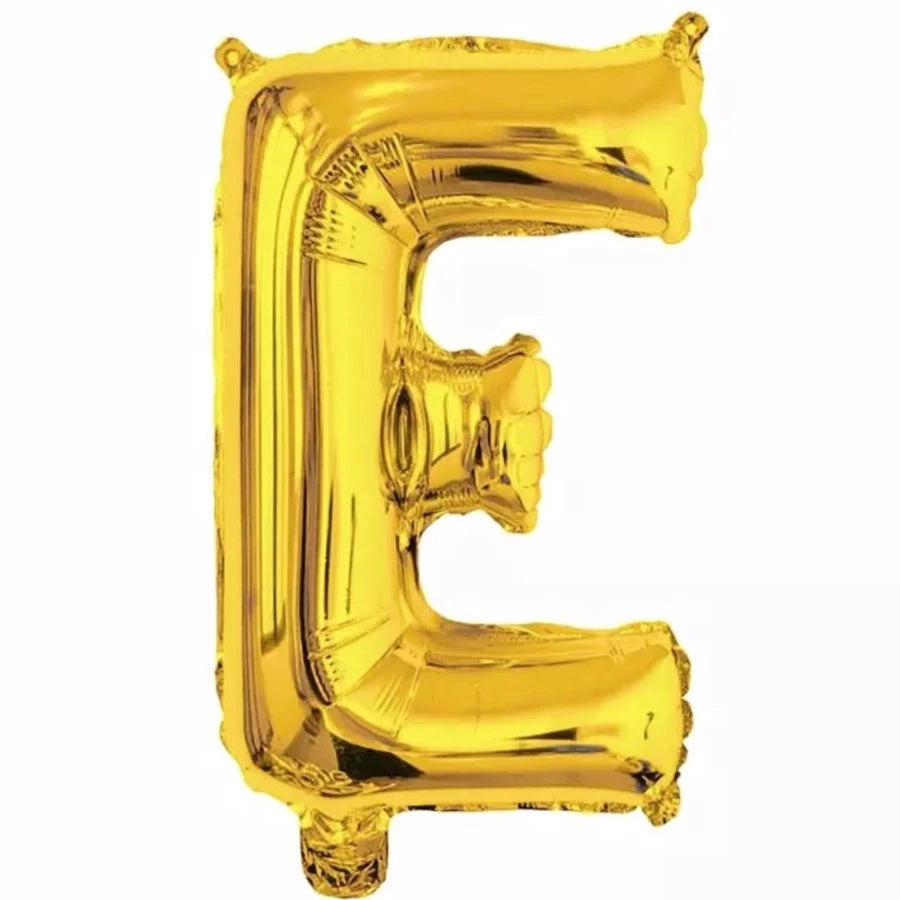 Gold Foil Letter Foil Balloon   Letter"E"
