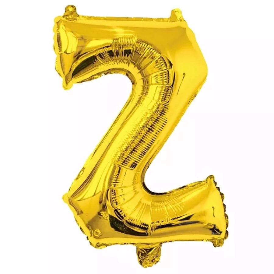 Gold Foil Letter Foil Balloon   Letter"Z"