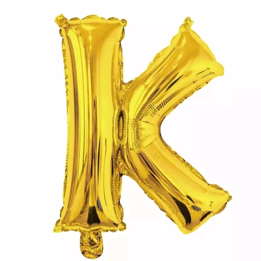 Gold Foil Letter Foil Balloon   Letter"K"16inch